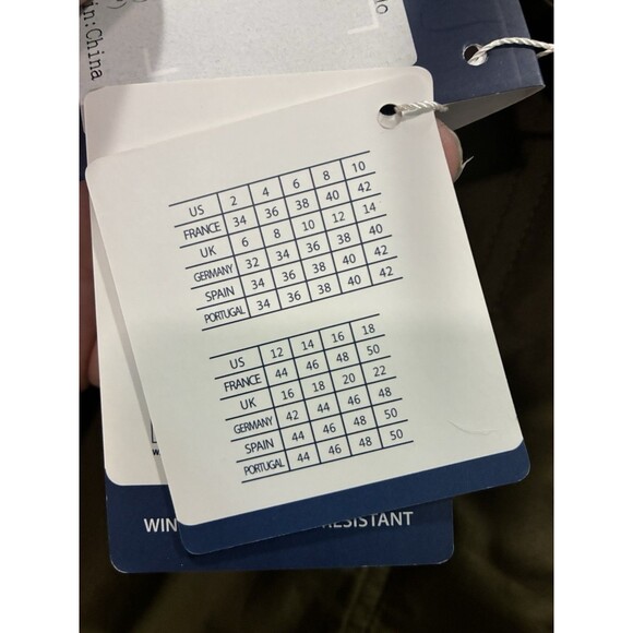 Wantdo Olive Green Hooded Parka Jacket Windbreaker NWT Size L - Picture 6 of 8